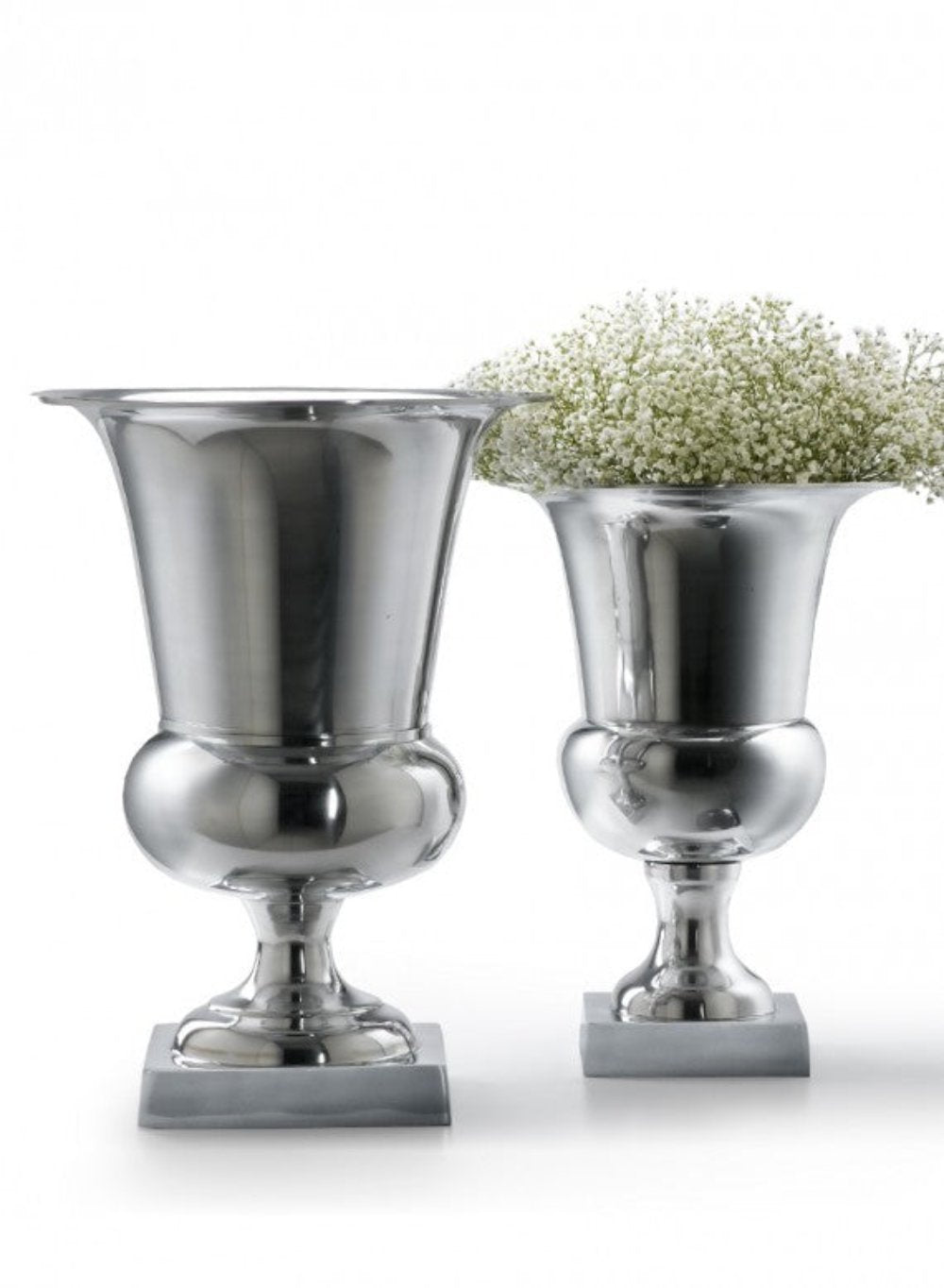 Polished Silver Urn