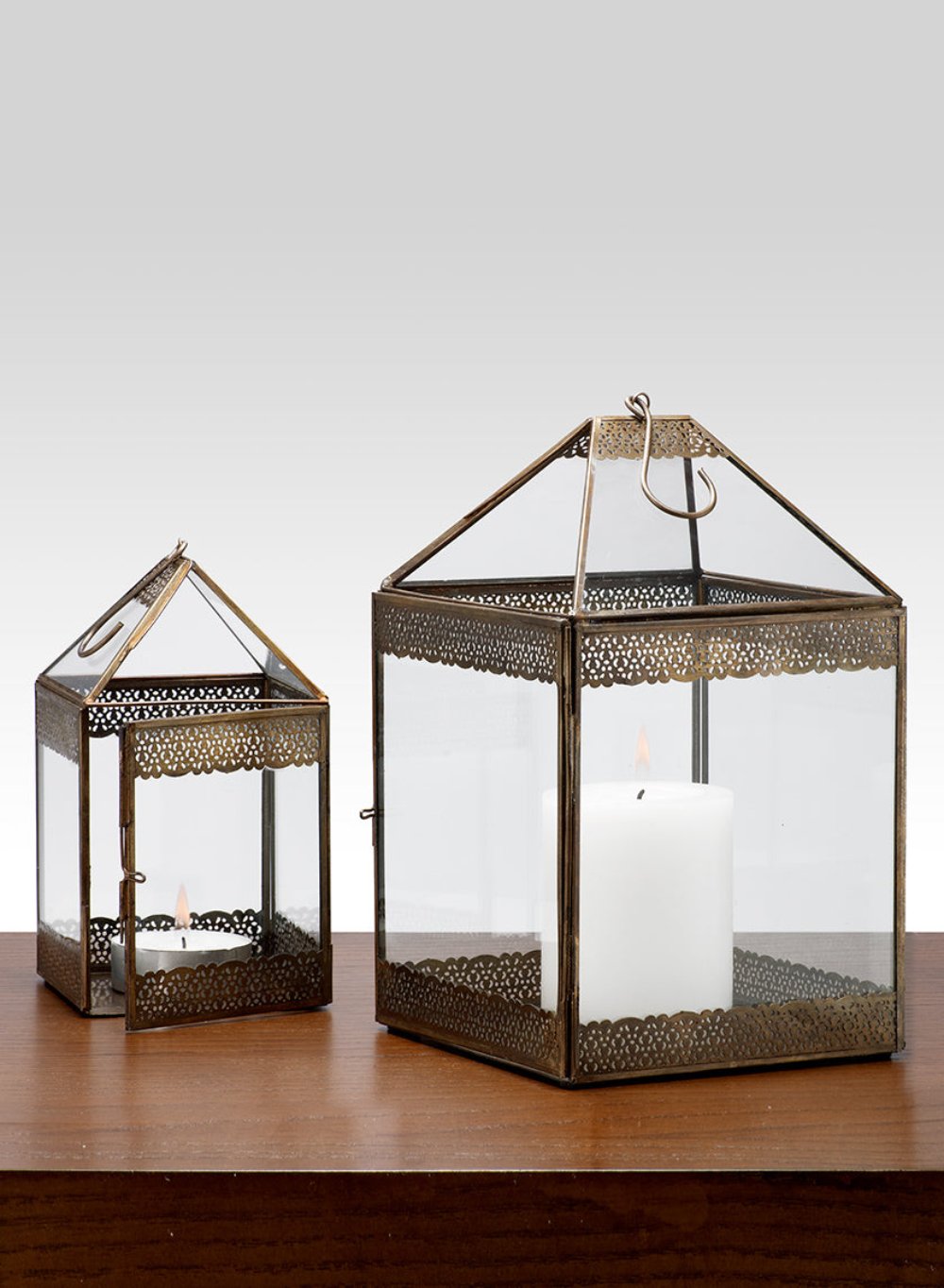 Antique Bronze Square Lantern
