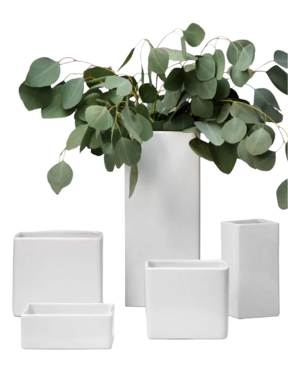 Gloss White Rectangle Vases