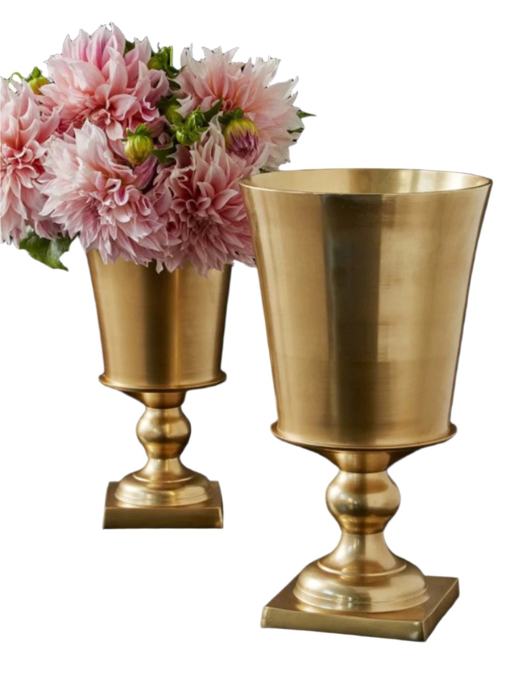 Gold Pedestal Urns