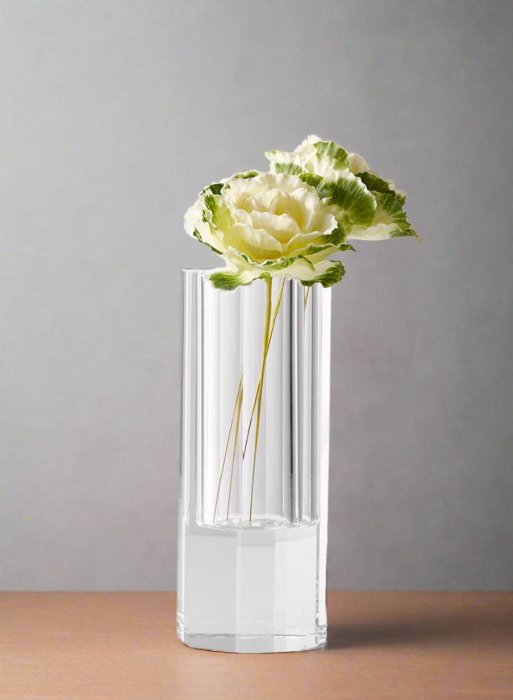 Serene Spaces Living Faceted Crystal Bud Vase, Ideal as Beautiful Centerpiece or as a Great Gift, 3 Sizes Available