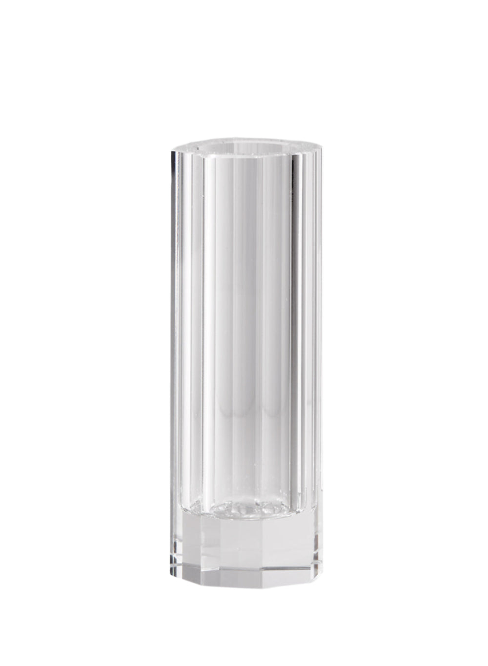 Serene Spaces Living Faceted Crystal Bud Vase, Ideal as Beautiful Centerpiece or as a Great Gift, 3 Sizes Available