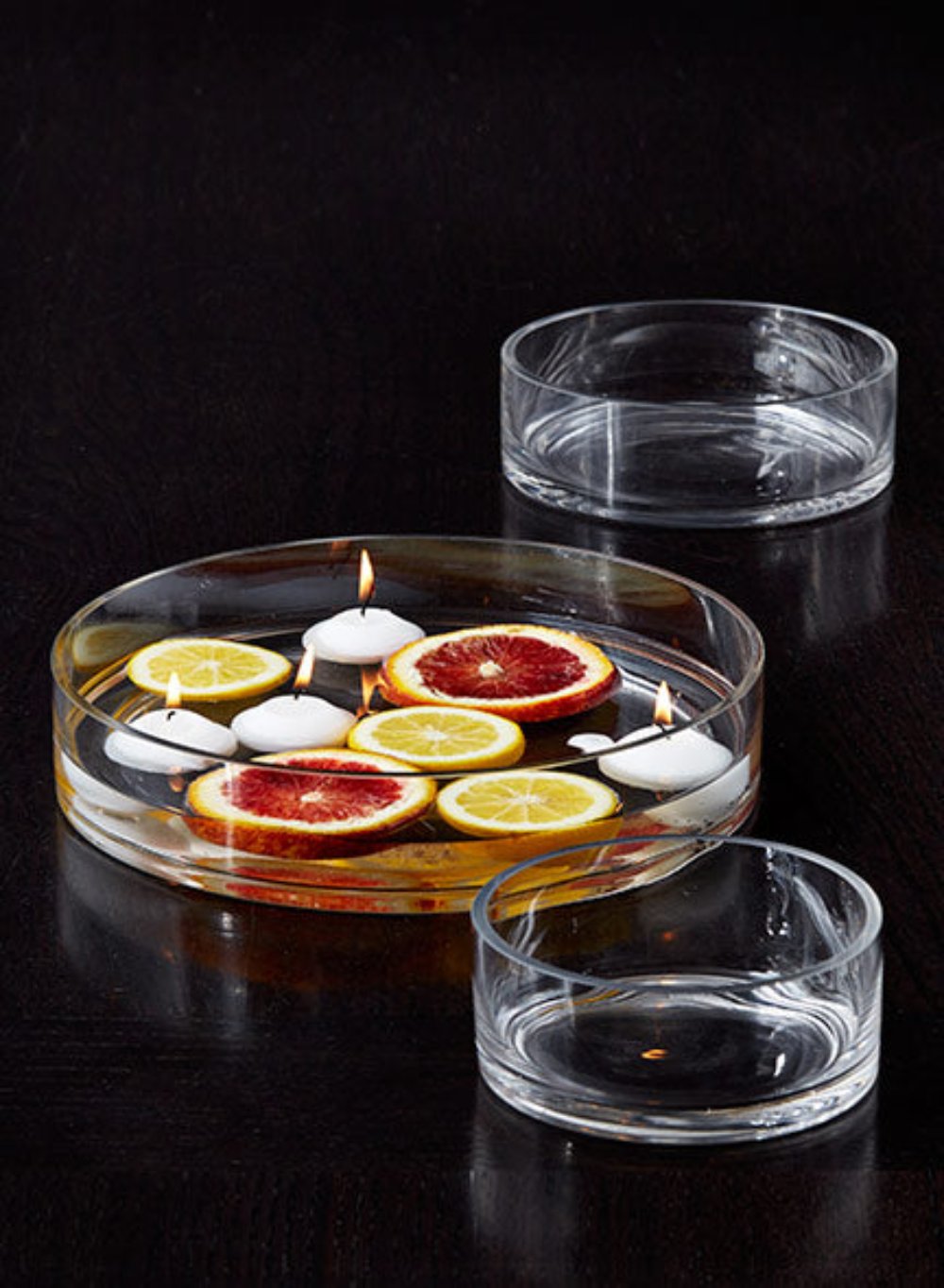 Low Glass Bowls