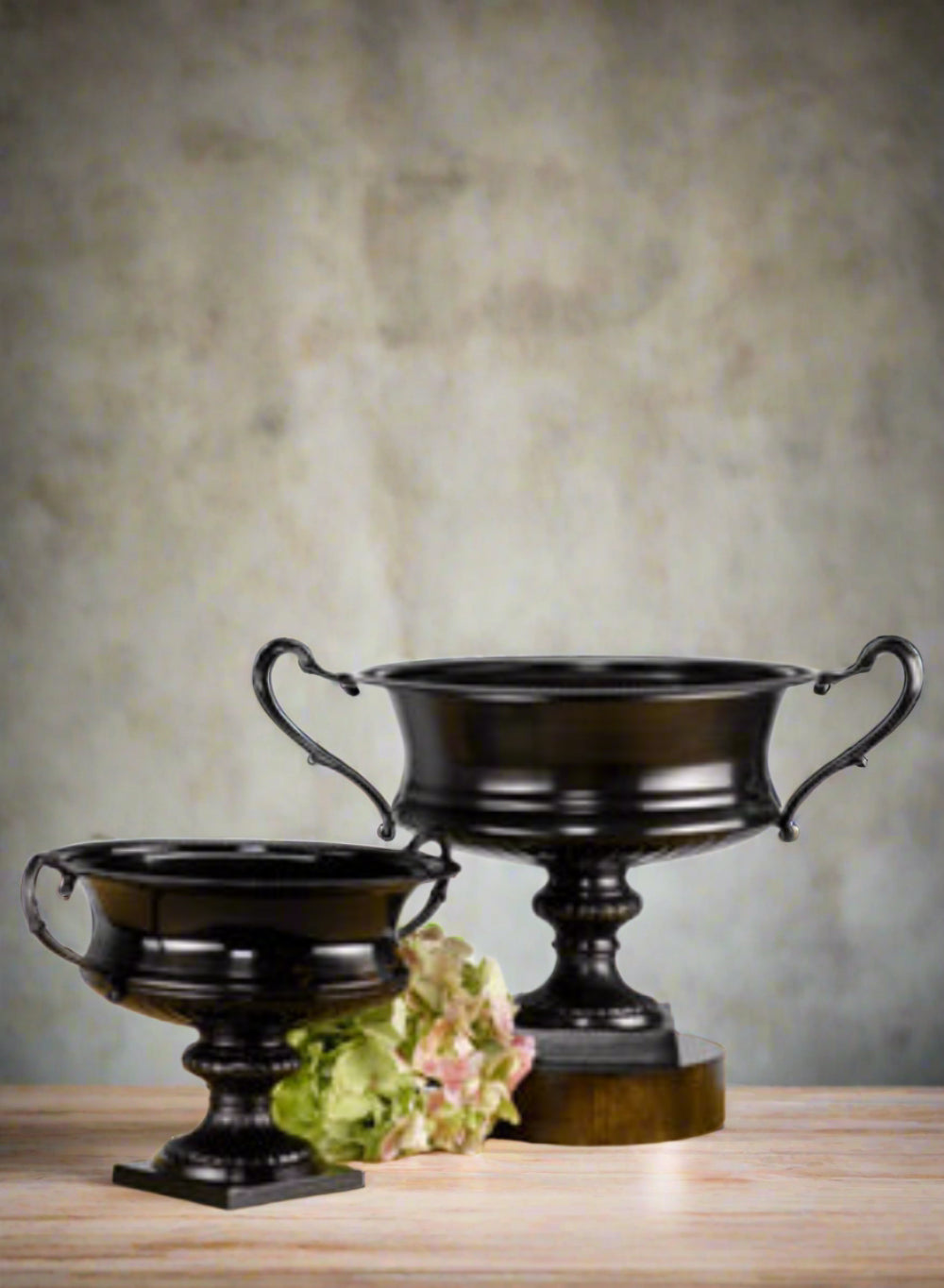 Antique Black Trophy Urn, Available in 2 Size