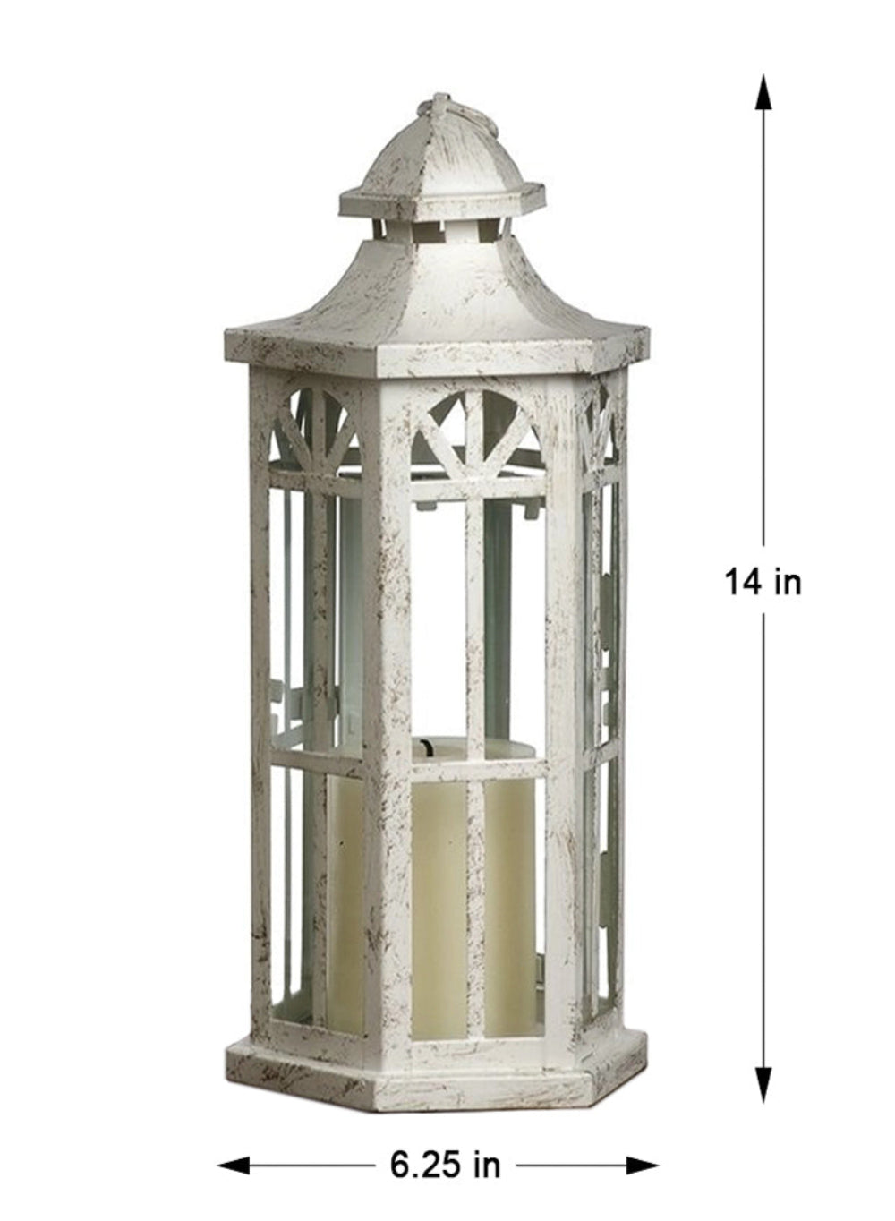 Antique White Lanterns, in 3 Sizes