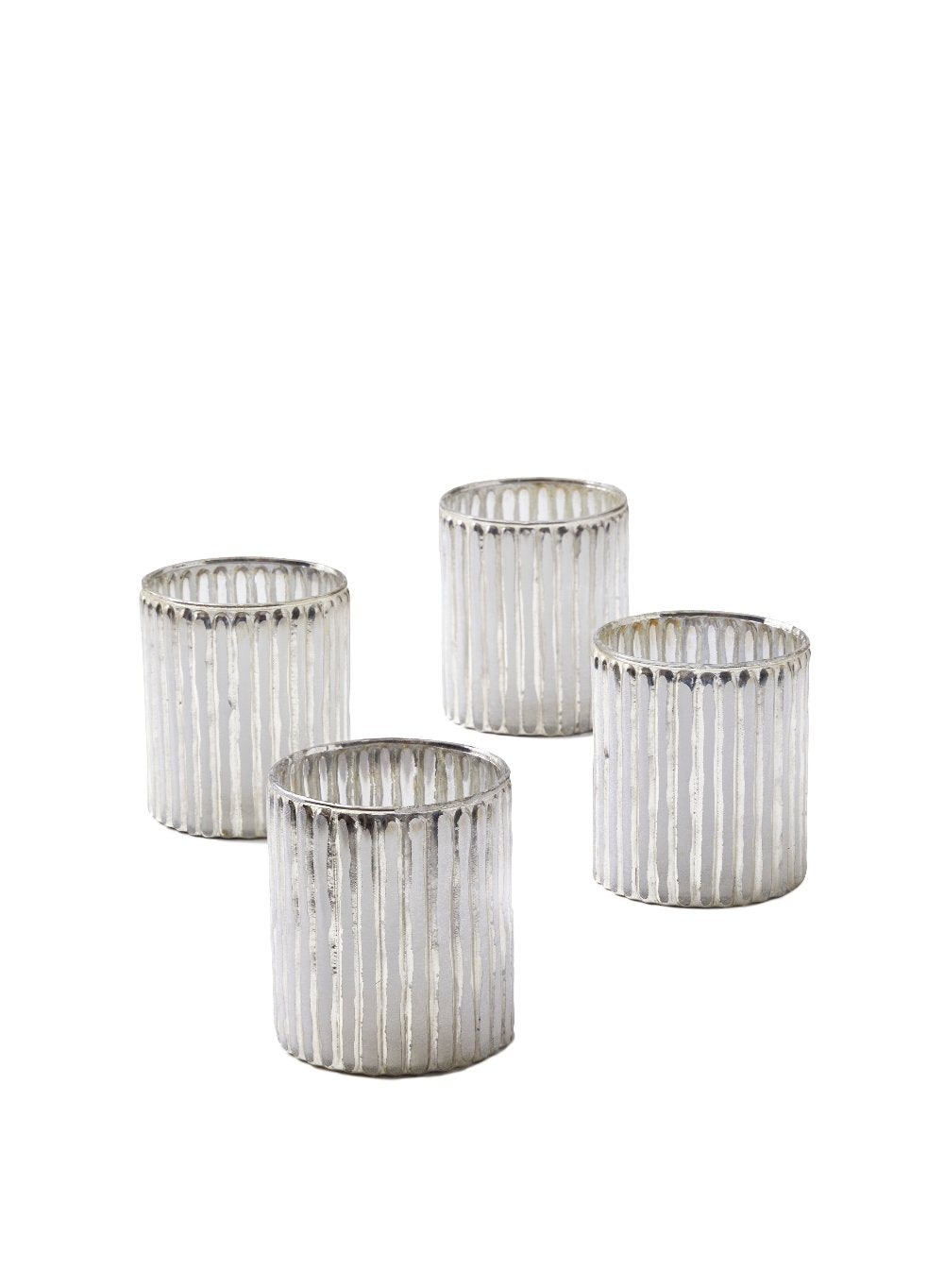 Serene Spaces Living Corrugated Glass Votive Candle Holder, 2 Size Options