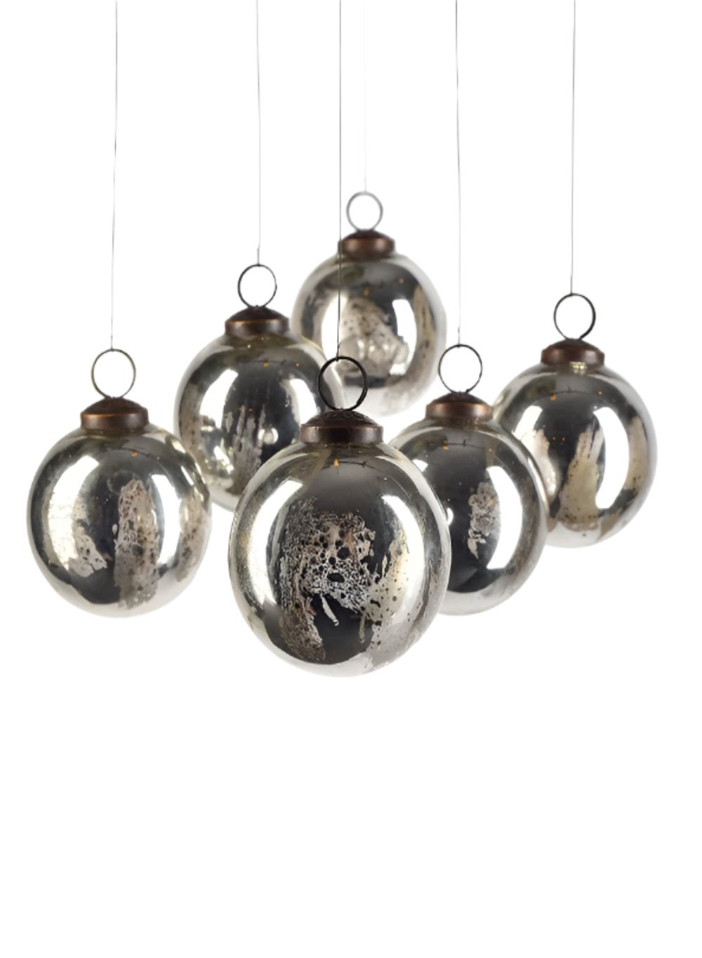 Antique Mercury Glass Balls Collection