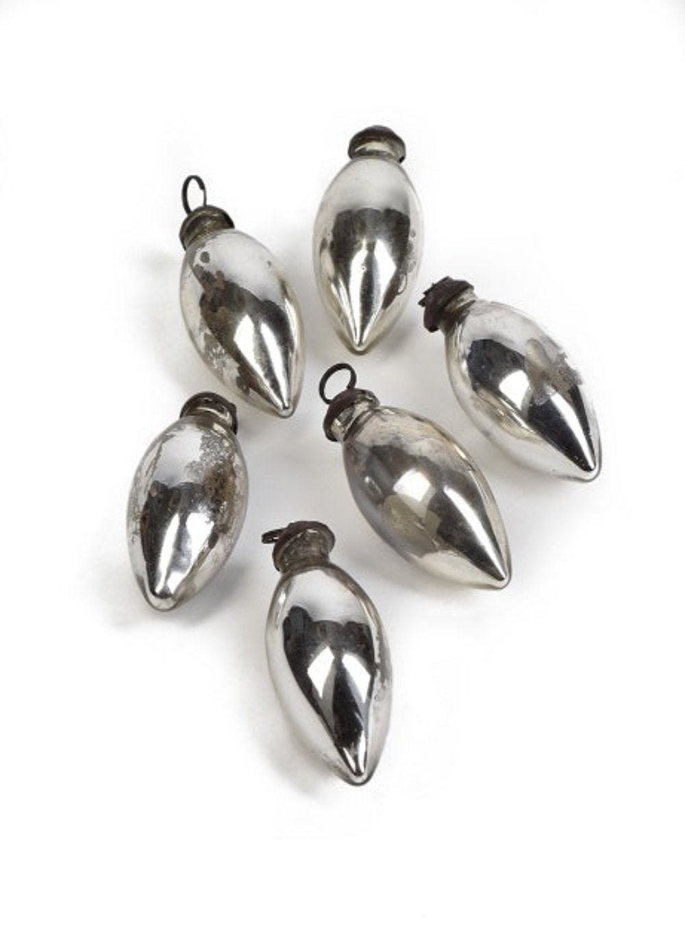C7 Mercury Glass Bulbs, Set of 12