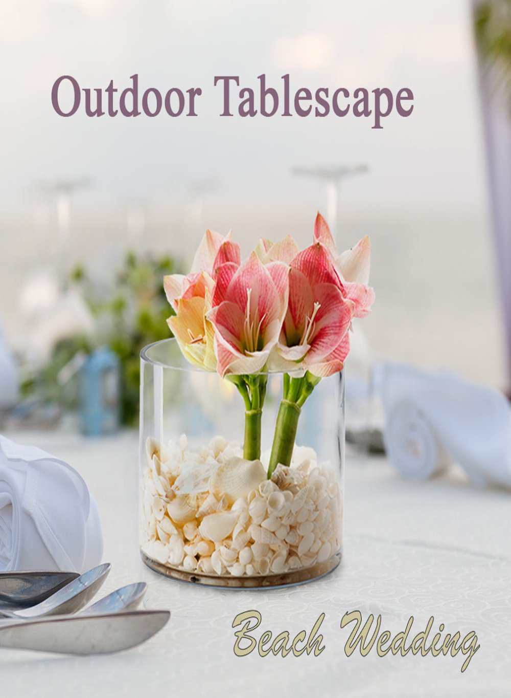 Glass Cylinder Vase, Available in 2 Colors & Sizes