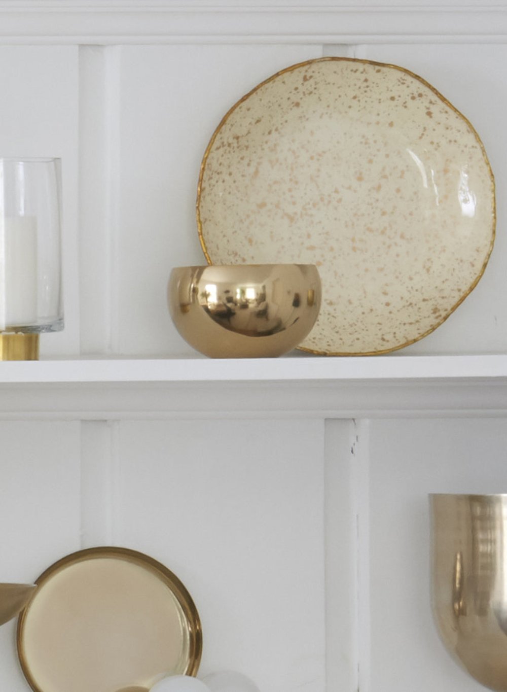 Decorative Shiny Luxe Gold Bowl