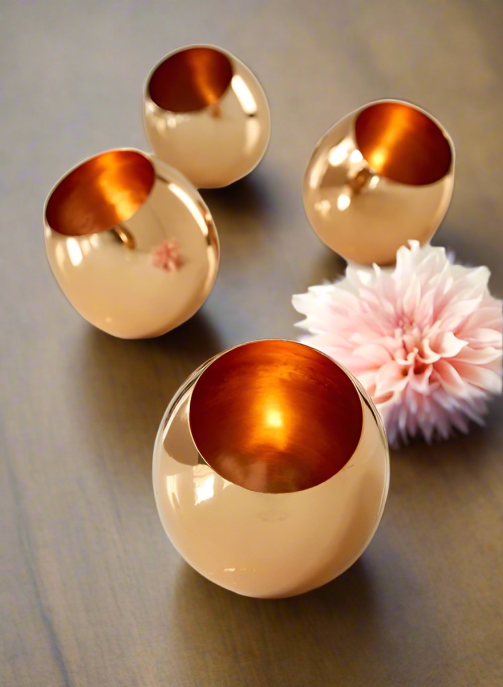 5" Copper Tea Light Holder