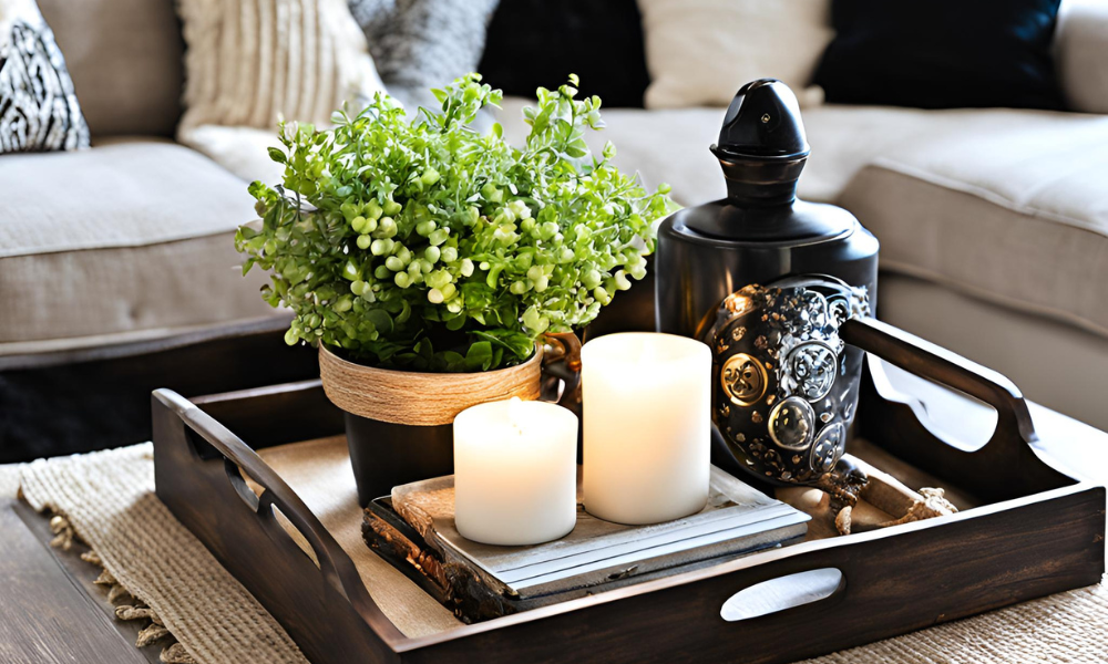 How to Decorate a Coffee Table Tray