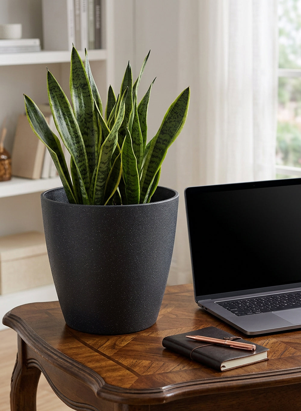 Ebon Tapered PVC Planter Pot Collection