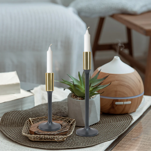 Dual-Tone Taper Candlestick Holders - Large (Single)