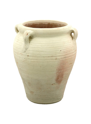 Serene Spaces Living, 16-inch Antique Terracotta Clay Ceramic Pottery Pot, Tall Decorative Vintage Clay Jar Pot for Plants, Home Decor, and Events