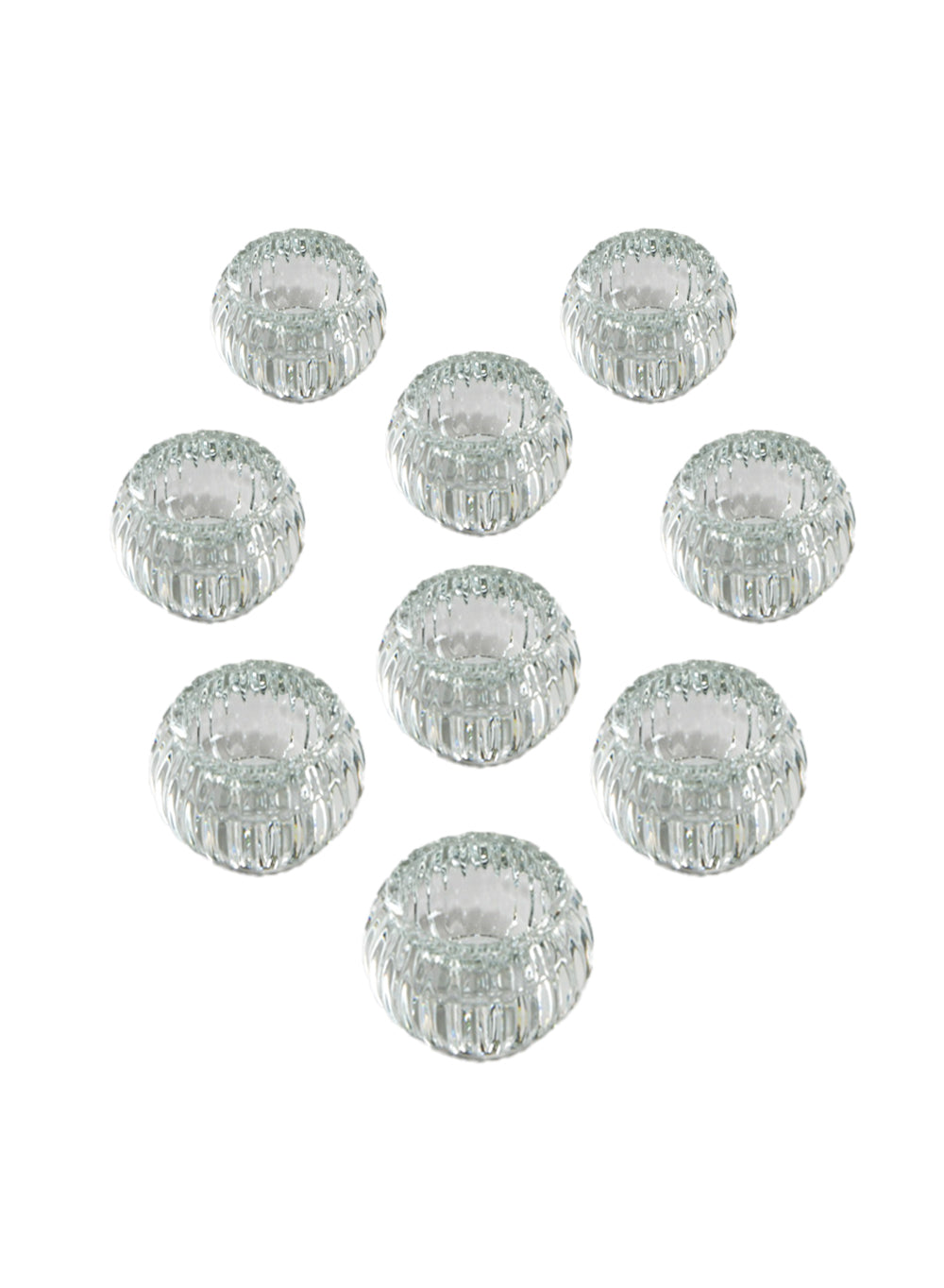 Clear Crystal Tealight Candle Holder, Set of 12 & 36