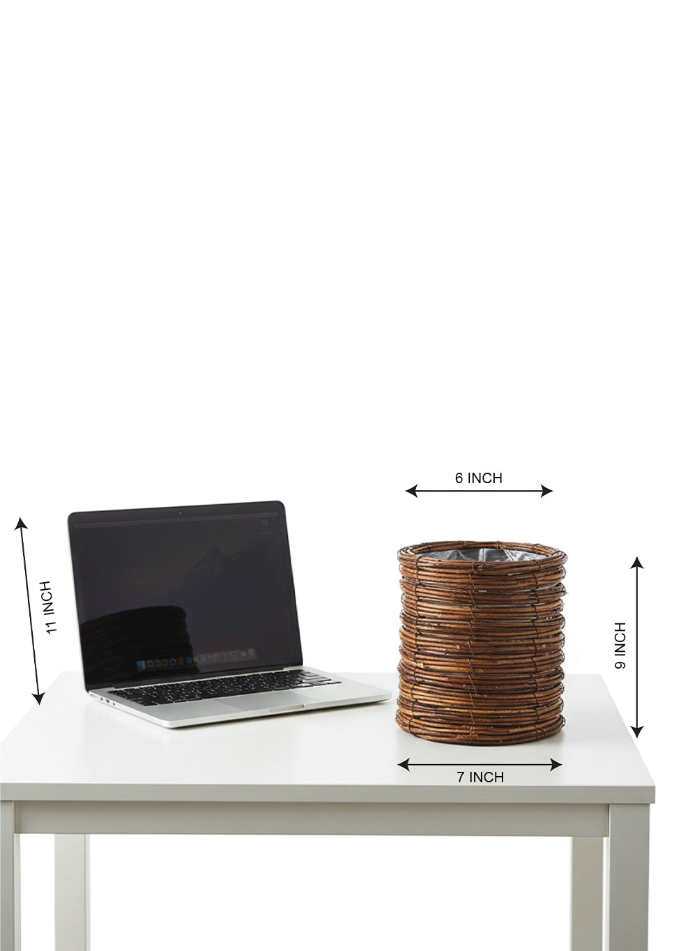 Natural Vine Woven Planter with Plastic Liner Collection