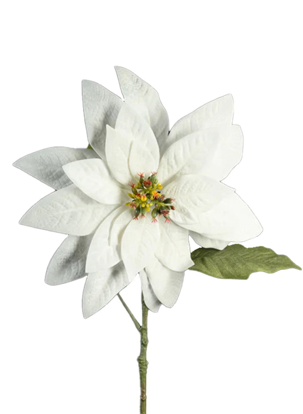 Lifelike Poinsettia Stems, Pack of 12