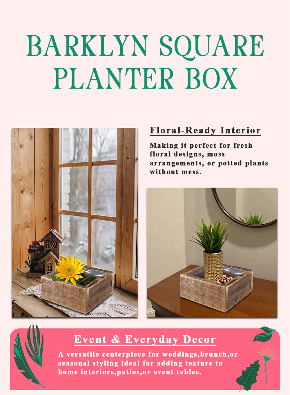 Everlyn Planter Box, Available in 4 Sizes