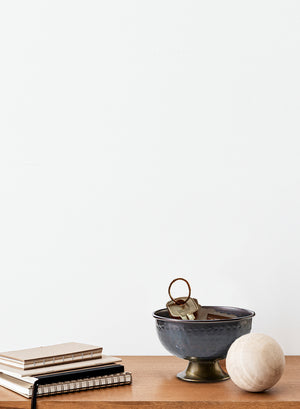 8" Vintage Hammered Copper Bowls, Set of 2