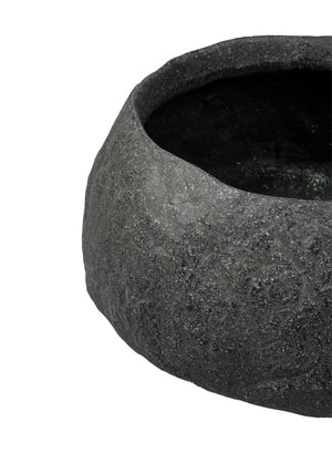 8" Black TerraRock Artisan Bowl