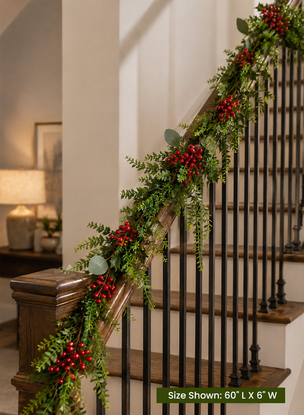 Winterberry Artificial Christmas Garland, 60" Long