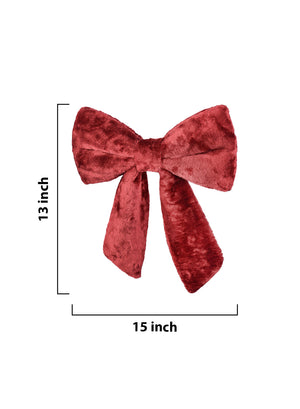 15" Christmas Giant Velvet Bow Decoration