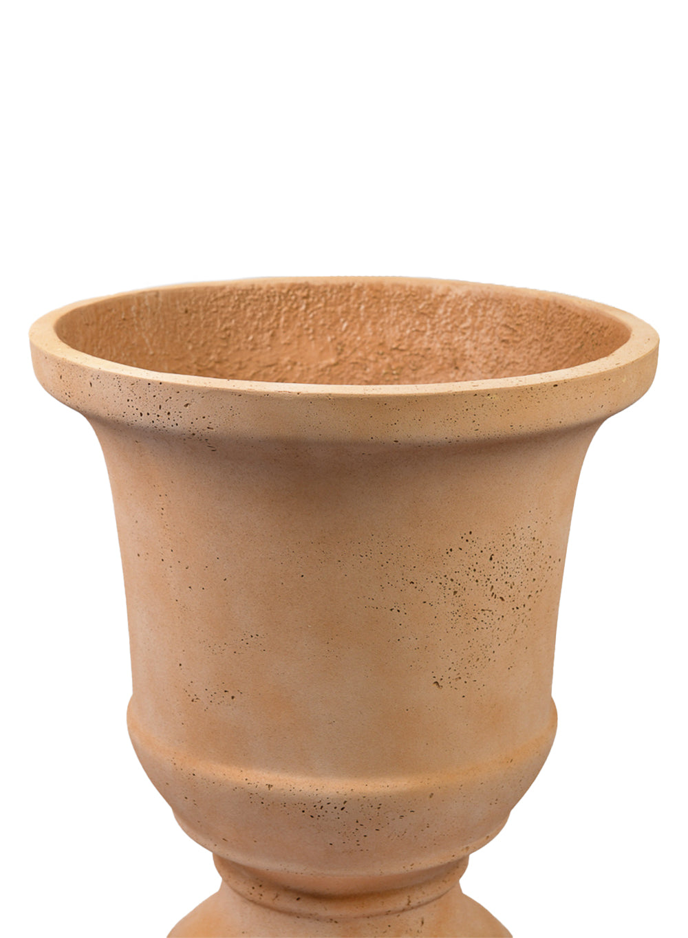 TerraLava Concrete Urn Planter, 15.5" Diameter & 18" Tall