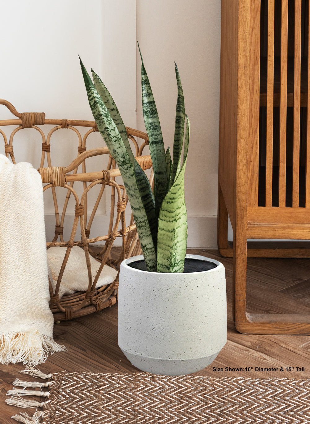 Sandora White Planter, Available in 3 Sizes