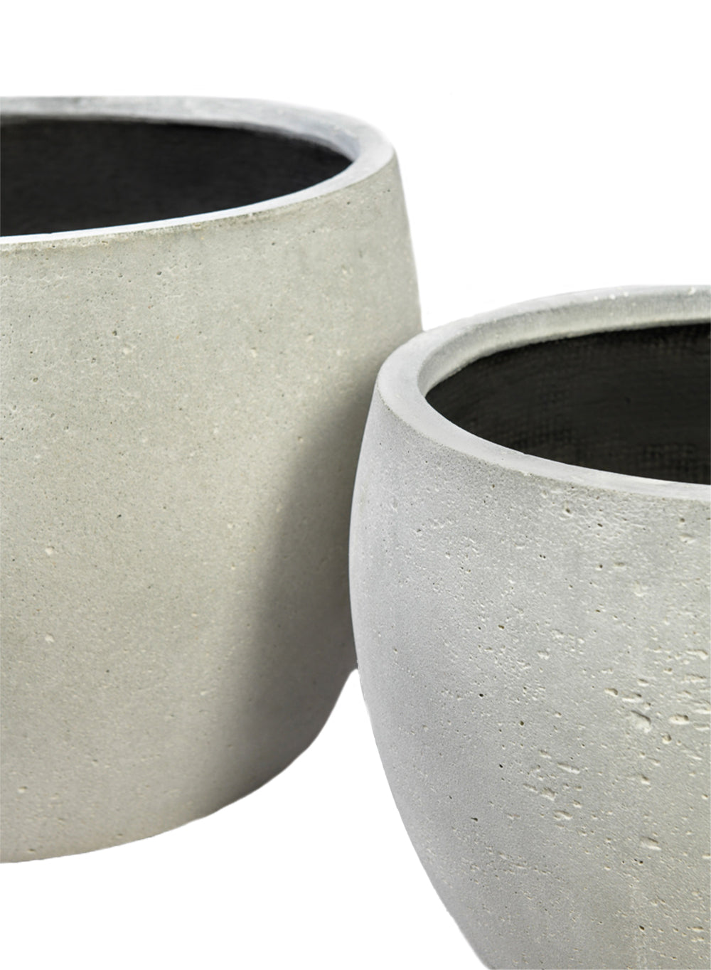 Sandora White Low Round Planter, Available in 3 Sizes