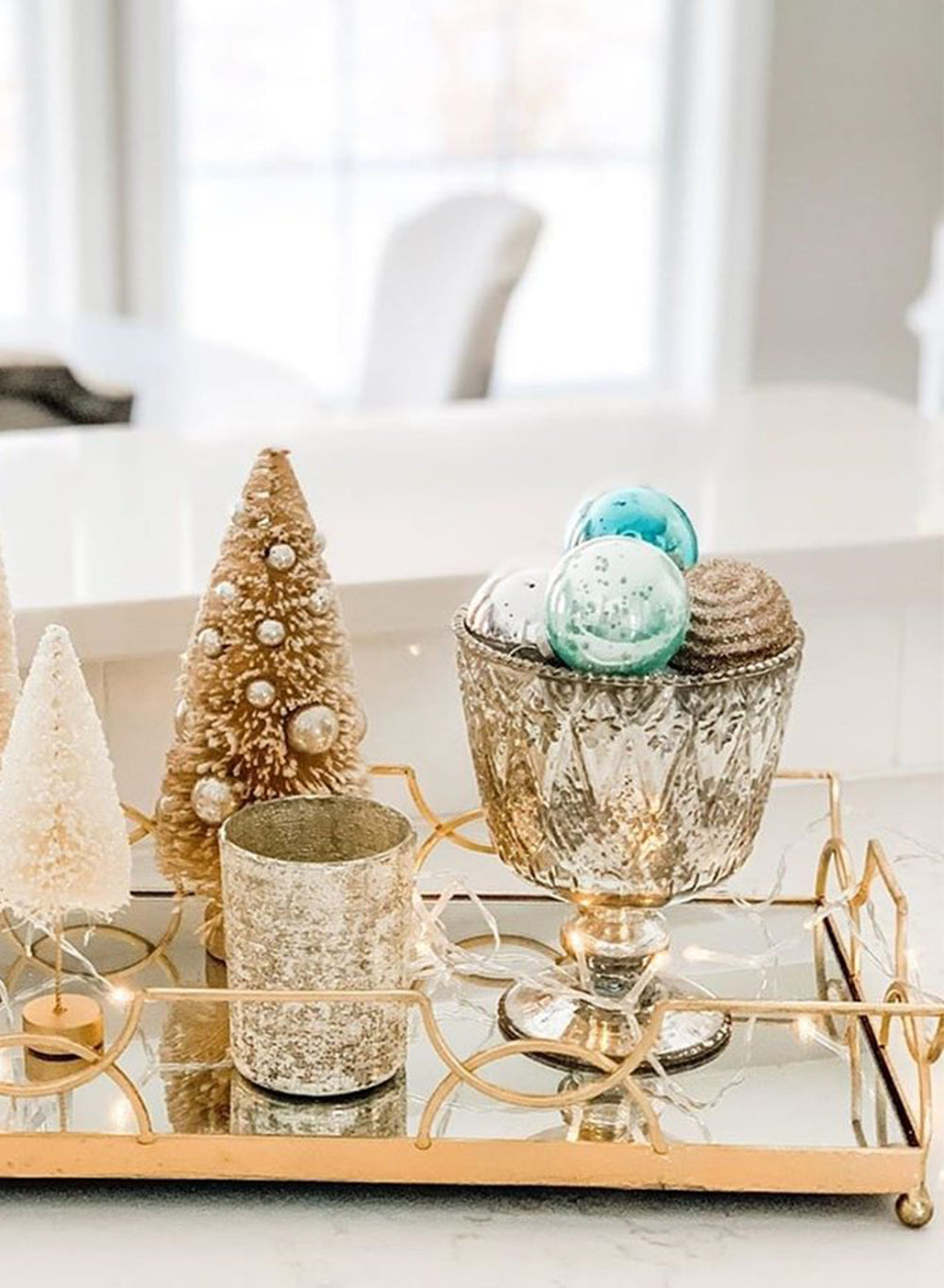 Serene Spaces Living Textured Pale Old Gold Glitter Votive Candle Holders, Ideal for Weddings Parties Fall Table Decorations, 2 Sizes Available