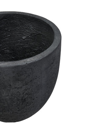 Charcoal Black Cement Planter Pot