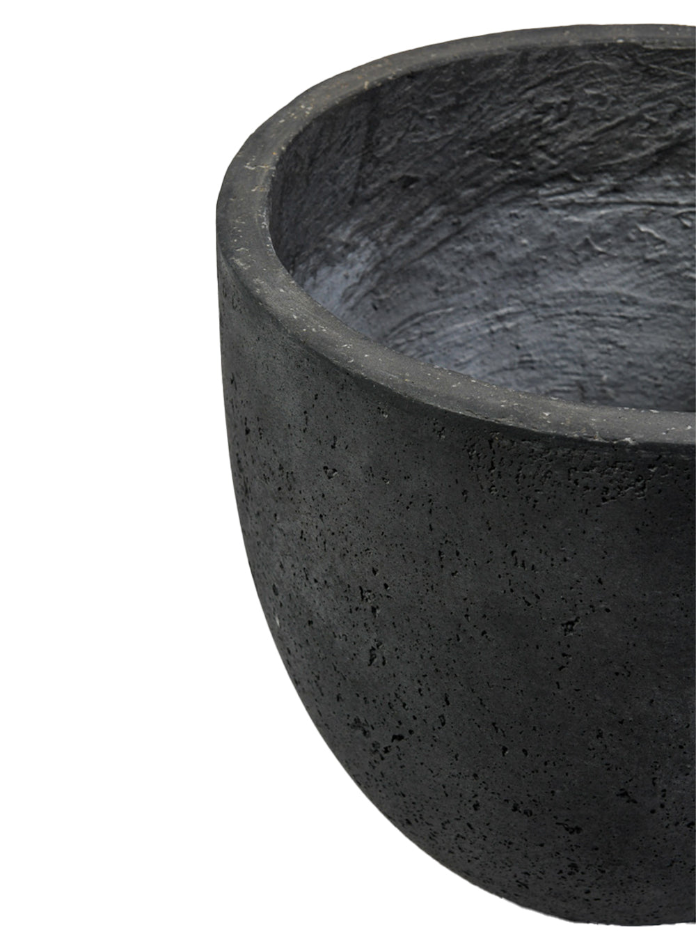 Charcoal Black Cement Planter Pot