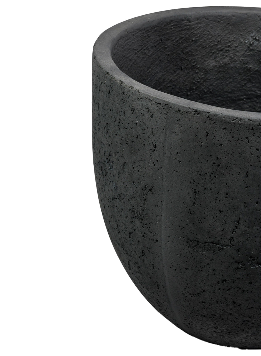 Charcoal Black Cement Planter Pot