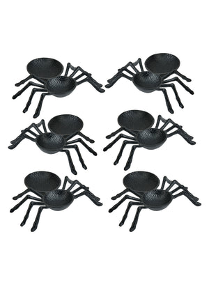Black Spooky Spider Bowl, 10" Long, 11.5" Wide & 2.5" Tall