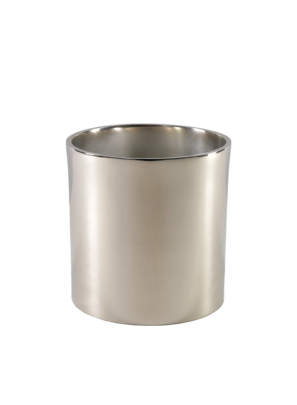 Silver Cylinder Aluminum Vase, in 2 Sizes