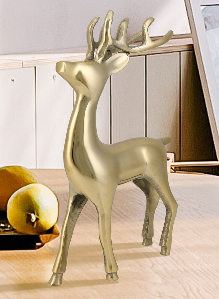 Reindeer Statue, Christmas Deer, Reindeer Ornaments for Home Decor Accents, in 2 Colors
