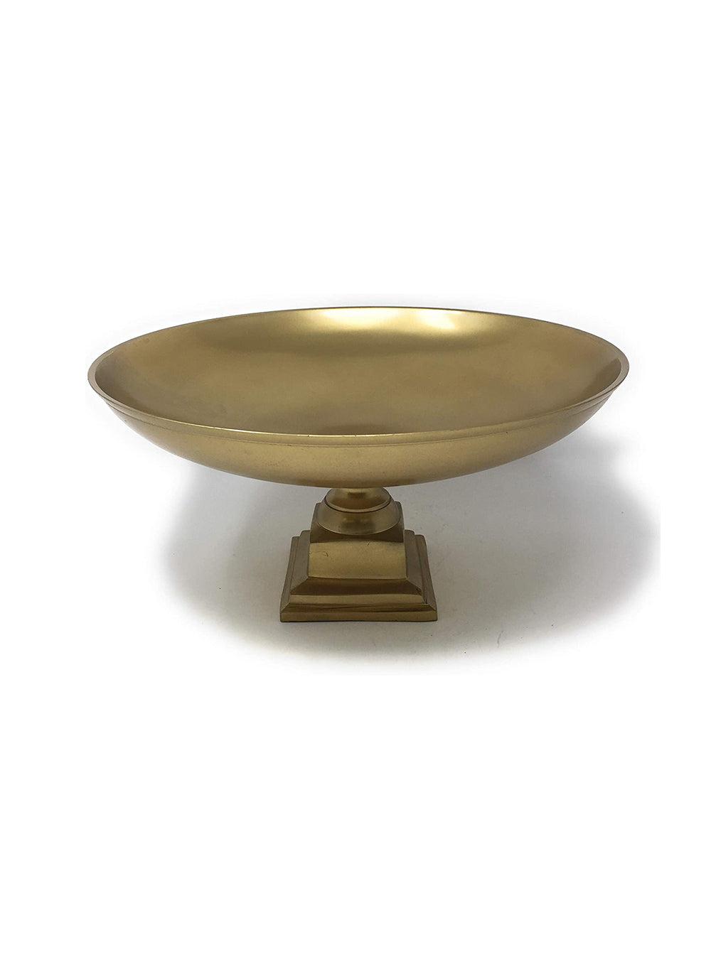 Gold Pedestal Urn Vase and Bowl