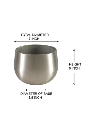 Silver Aluminum Bowl