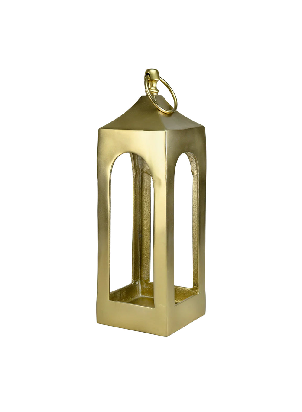 Aria Arch Metal Lantern, 6" Square & 21.5" Tall