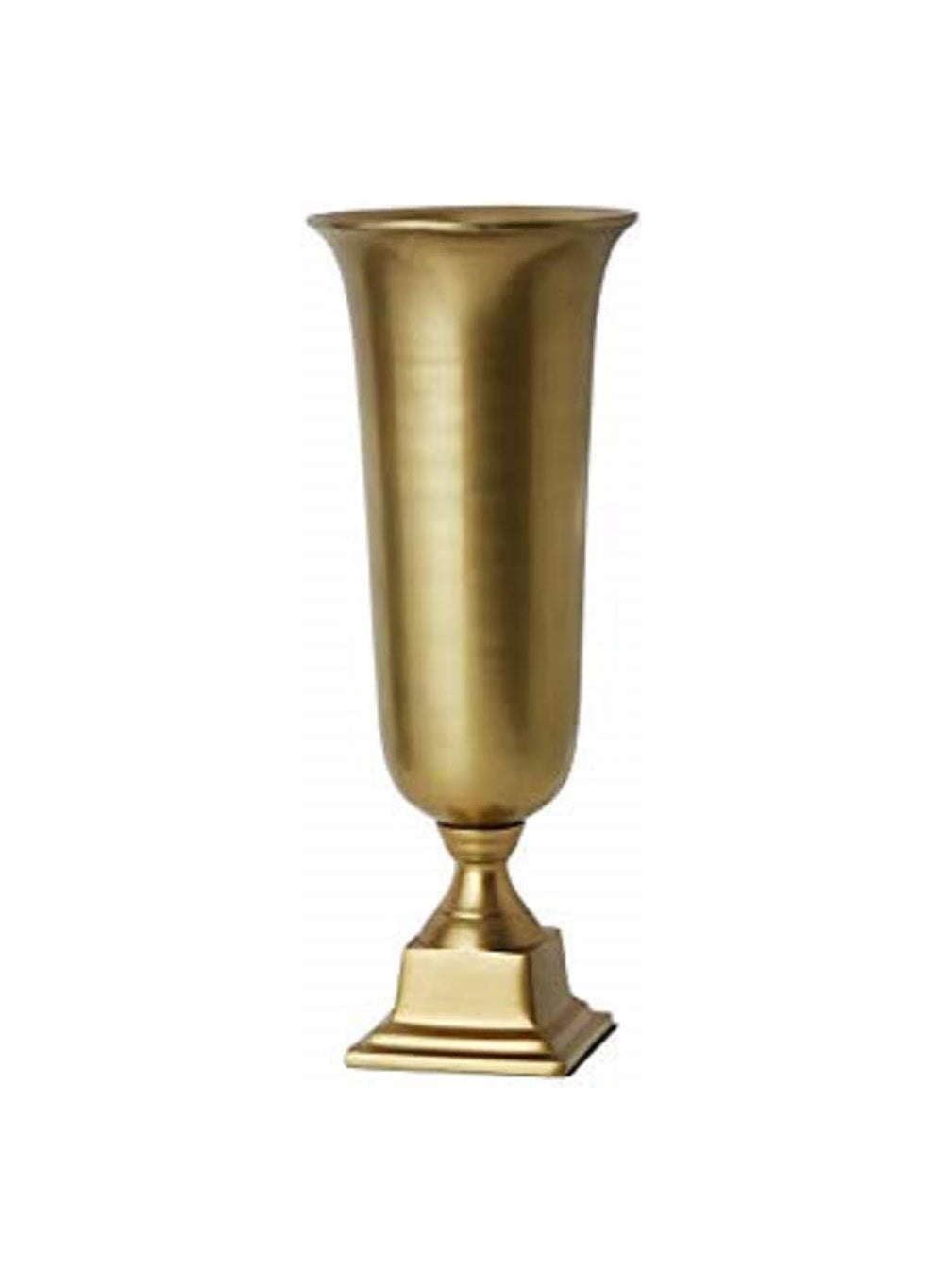 Gold Pedestal Urn Vase and Bowl