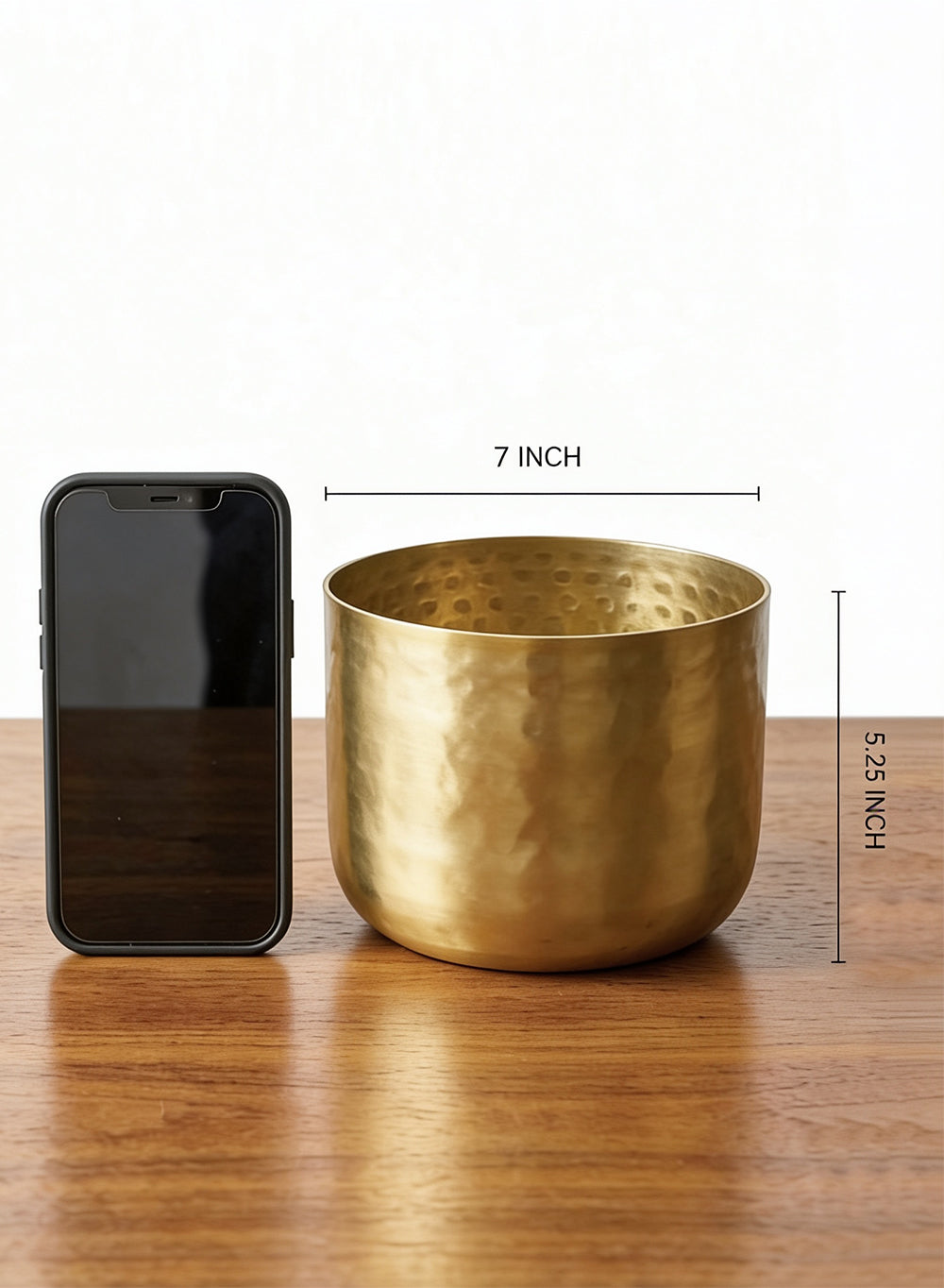 Antique Gold Hammered Pots Collection