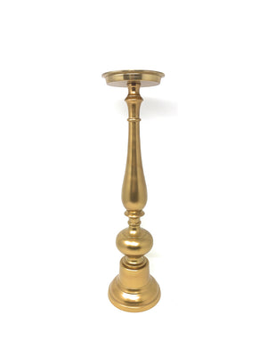 Gold Pillar Candle Holders