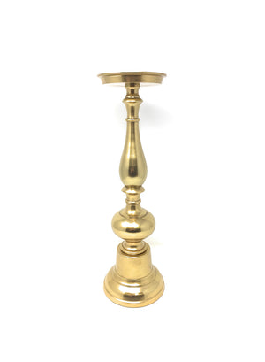 Gold Pillar Candle Holders