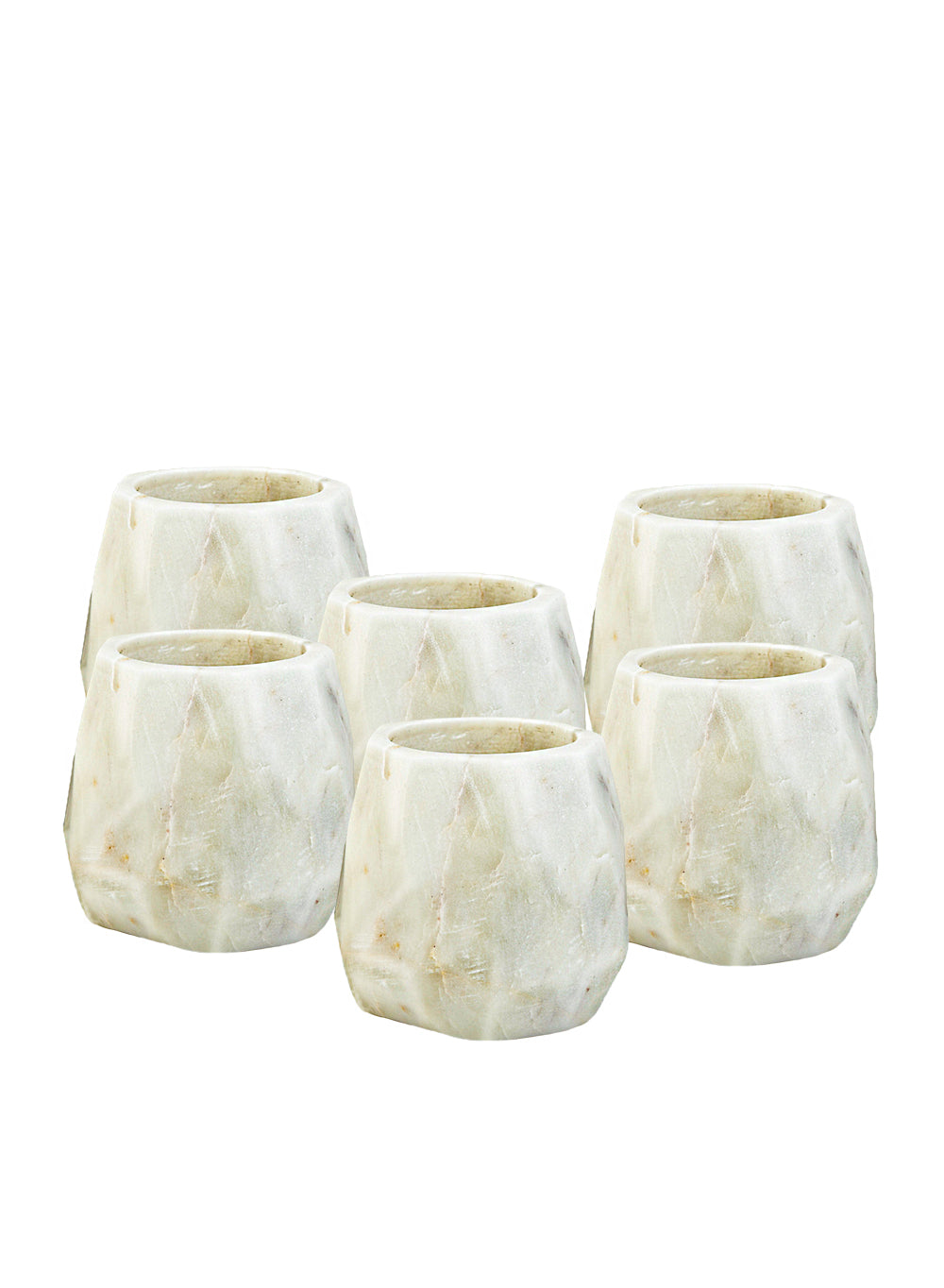 White Marble Collection, Bowl, Vase, Tray and Candle Holder