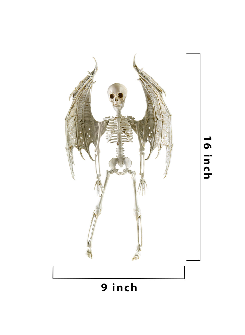 16" Angel Skeleton Figurine