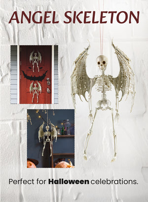 16" Angel Skeleton Figurine