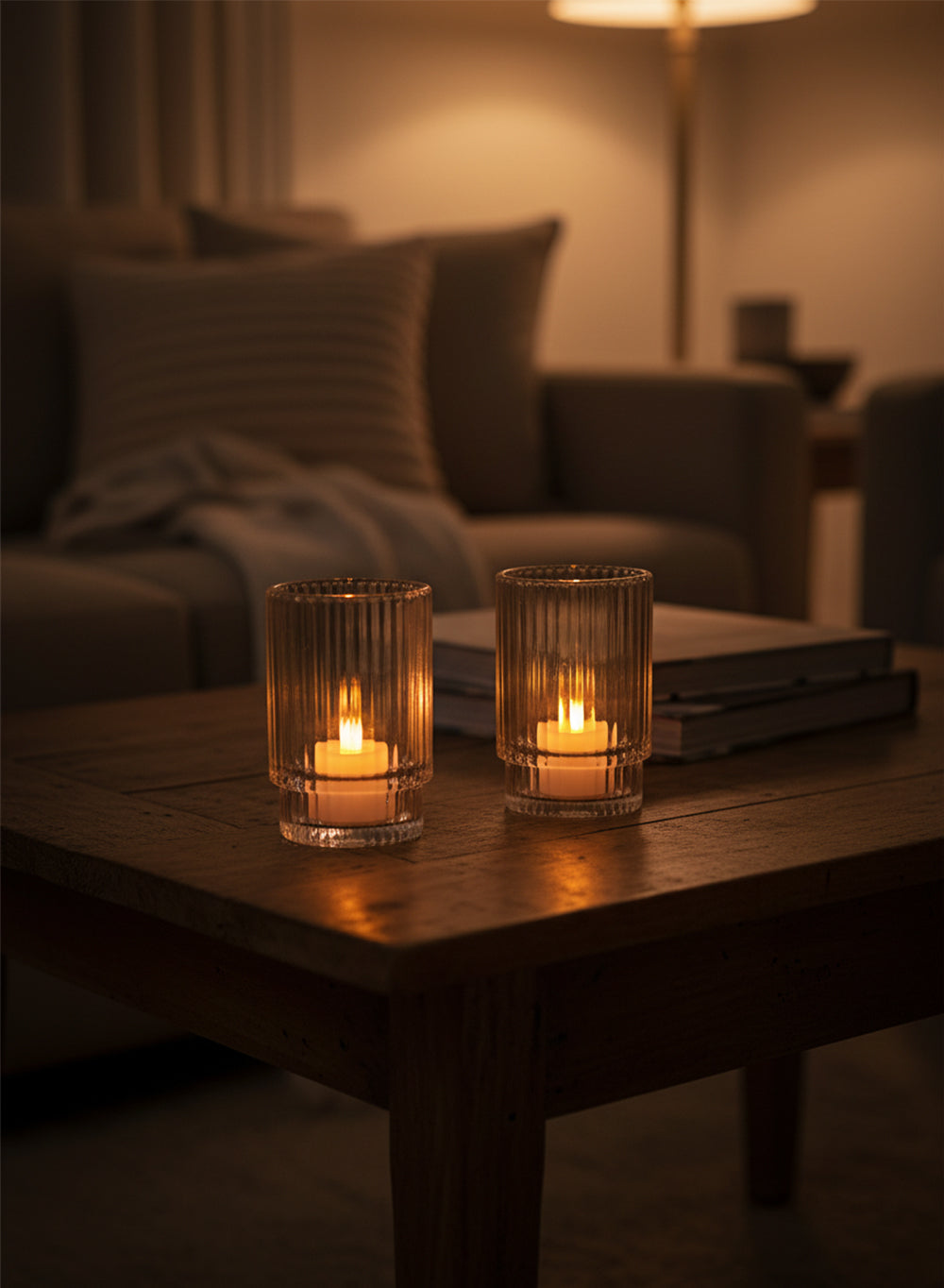 Flameless LED Tea Light Candles with Battery Included, 1.5" Diameter & 1.25" Tall, Pack of 12