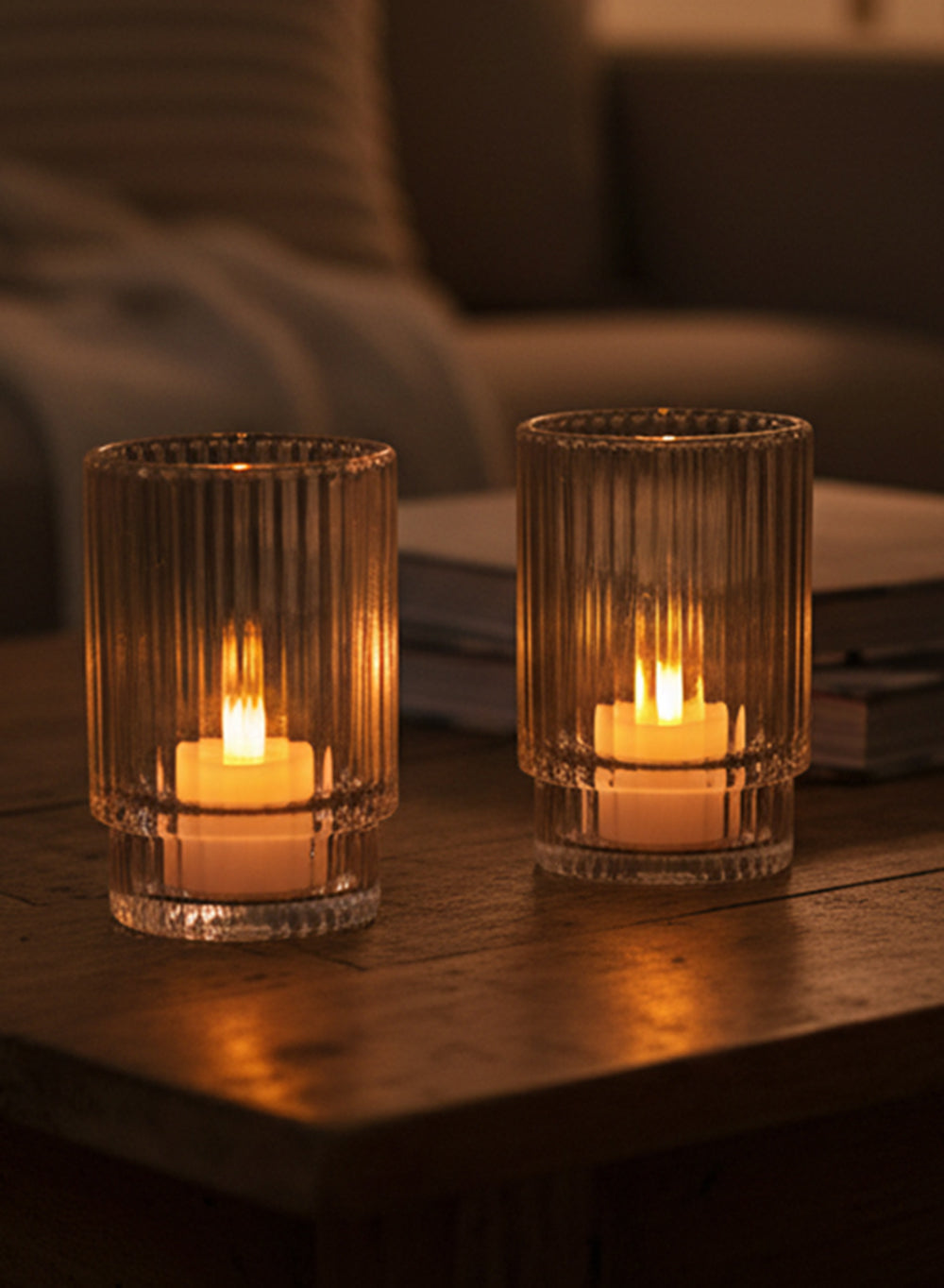 Flameless LED Tea Light Candles with Battery Included, 1.5" Diameter & 1.25" Tall, Pack of 12