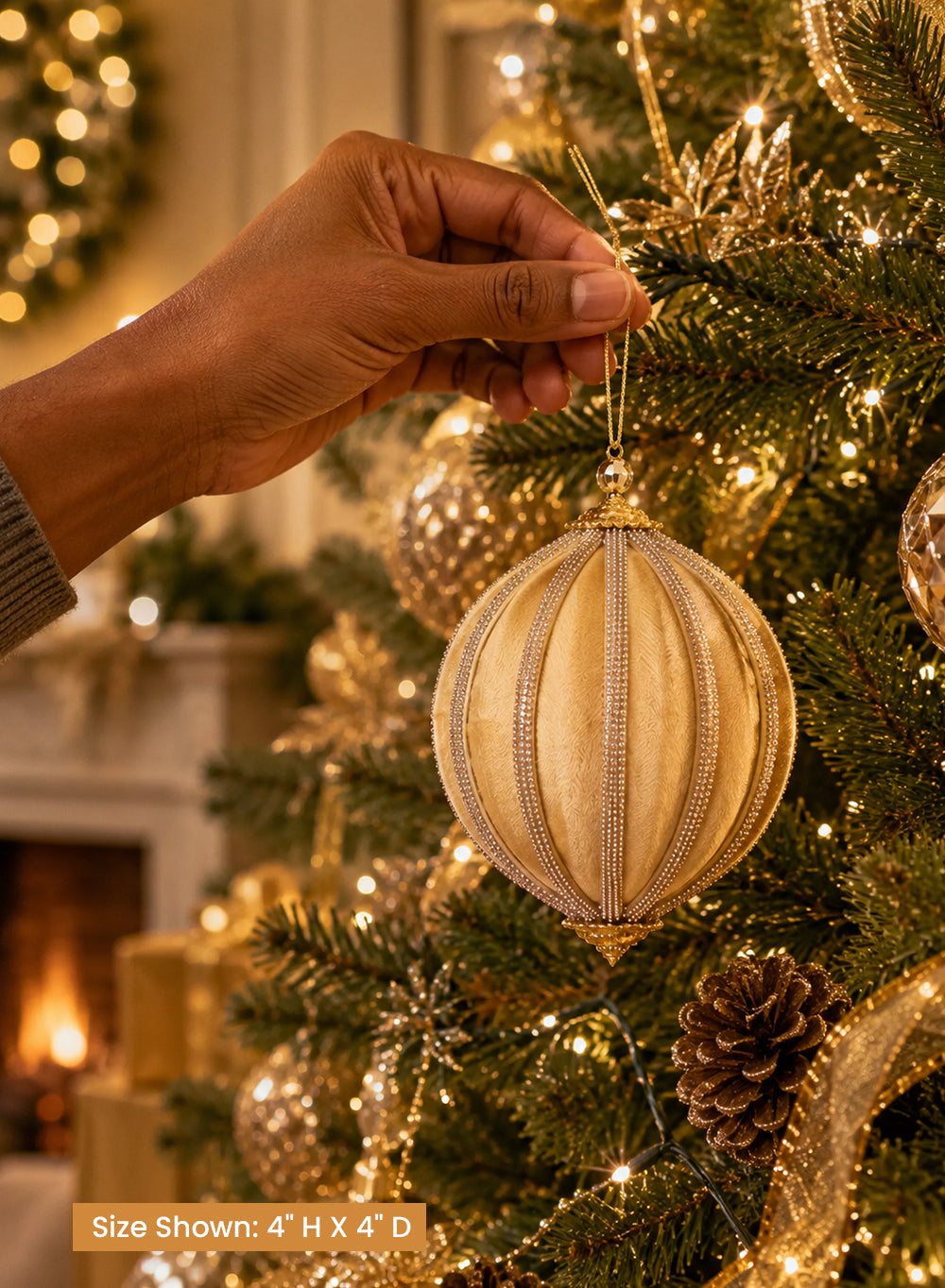 Noelle Velvet Christmas Ornaments Collection